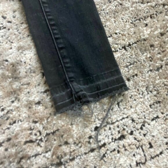 VERONICA BEARD DENIM JEANS DEBBIE SKINNY WASHED BLACK DISTRESSED Sz 24  GOTHCORE - Picture 15 of 15